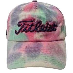Titleist USA Excellence Golf Tie Dye Strap Back Unisex One Size Hat Cap